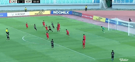 韩国U23 7-0狂胜老挝U23
